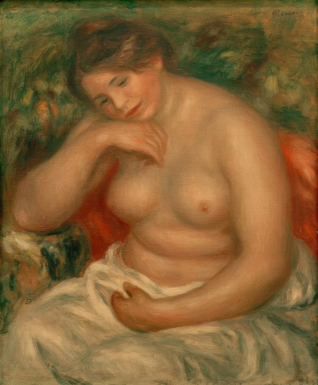 yatak odası (büyük çıplak) by Pierre Auguste Renoir