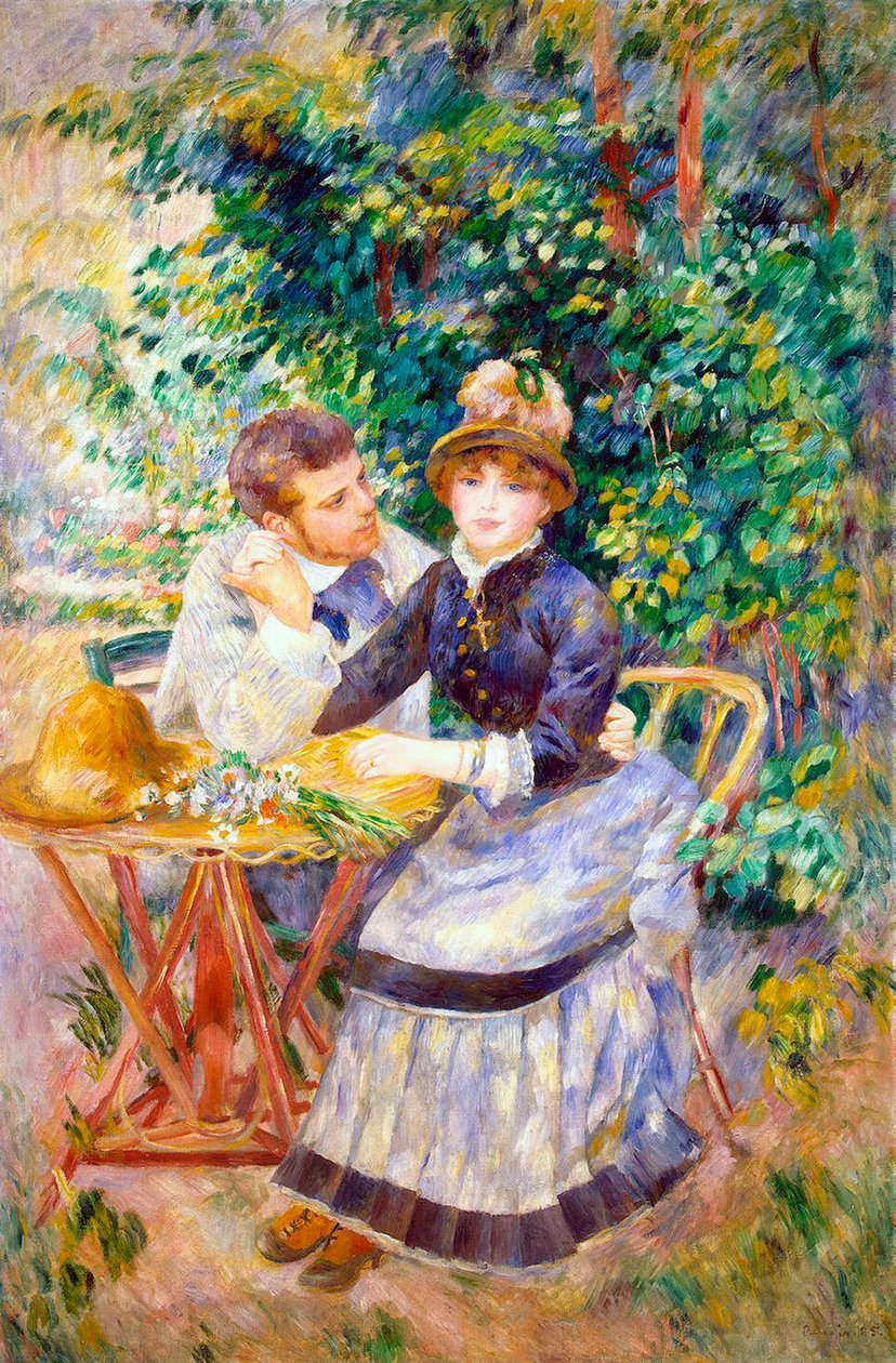 Bahçede, 1885. by Pierre Auguste Renoir