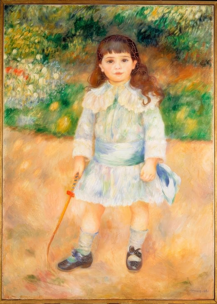 Küçük bir kırbaç olan çocuk by Pierre Auguste Renoir