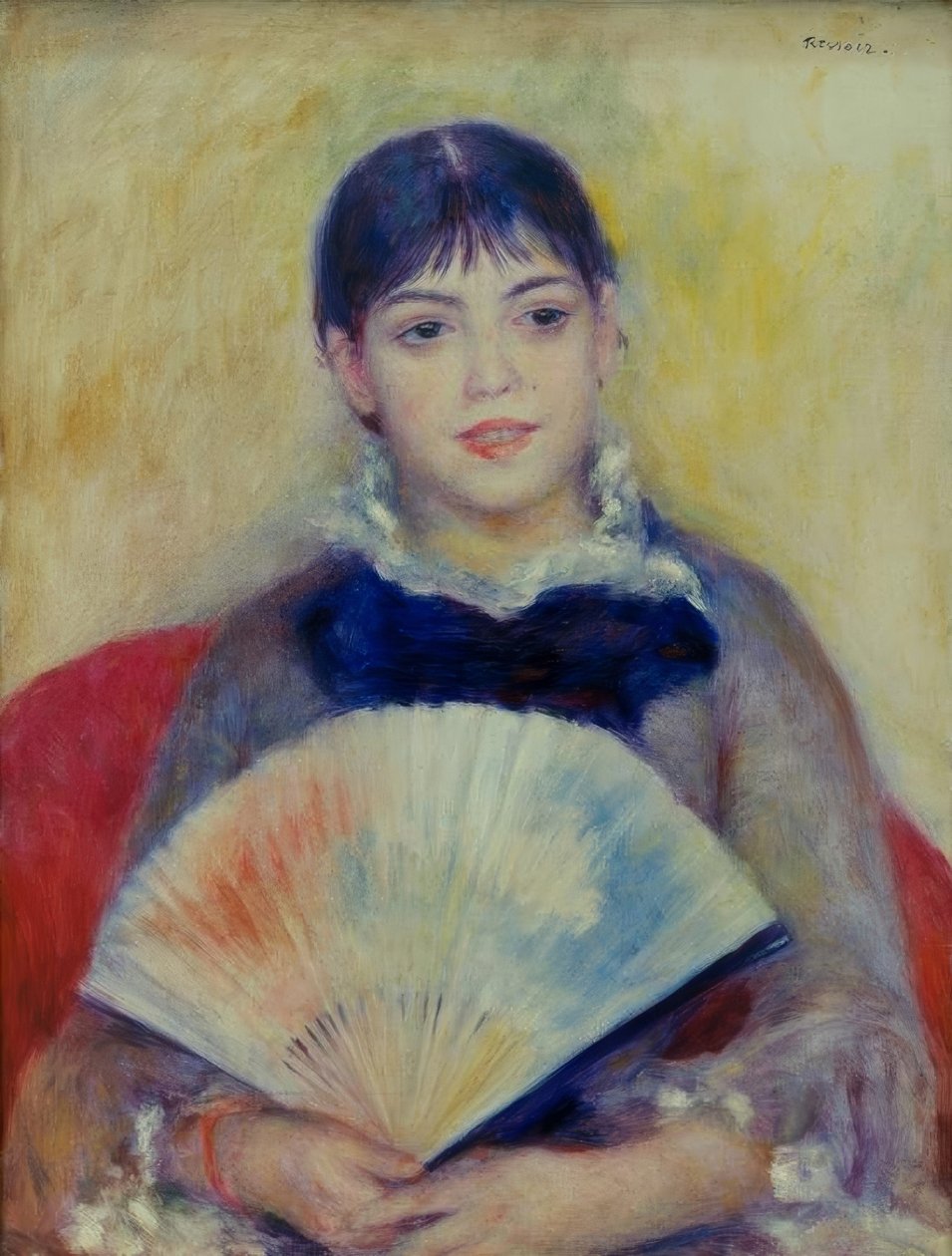 La femme à l’éventail by Pierre Auguste Renoir