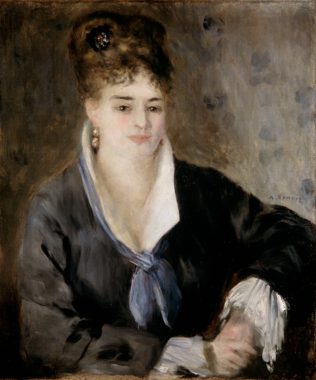 Siyahlı Kadın, 1876. by Pierre Auguste Renoir