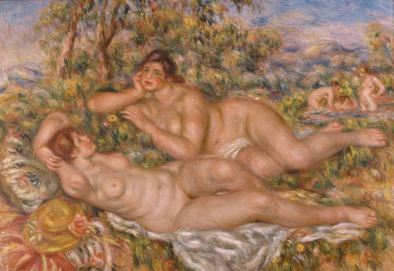yüzücüler by Pierre Auguste Renoir