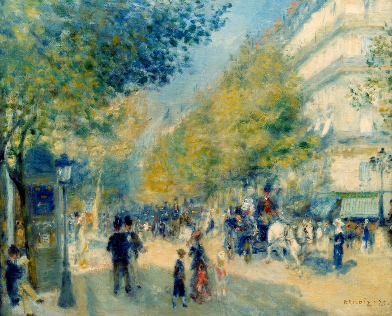 büyük bulvarlar by Pierre Auguste Renoir