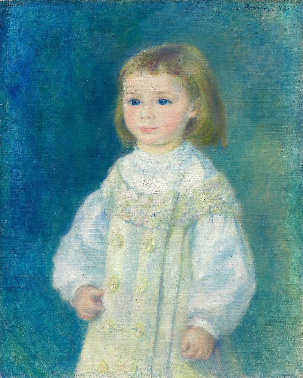 Lucie Berard (Beyazlı Çocuk) by Pierre Auguste Renoir