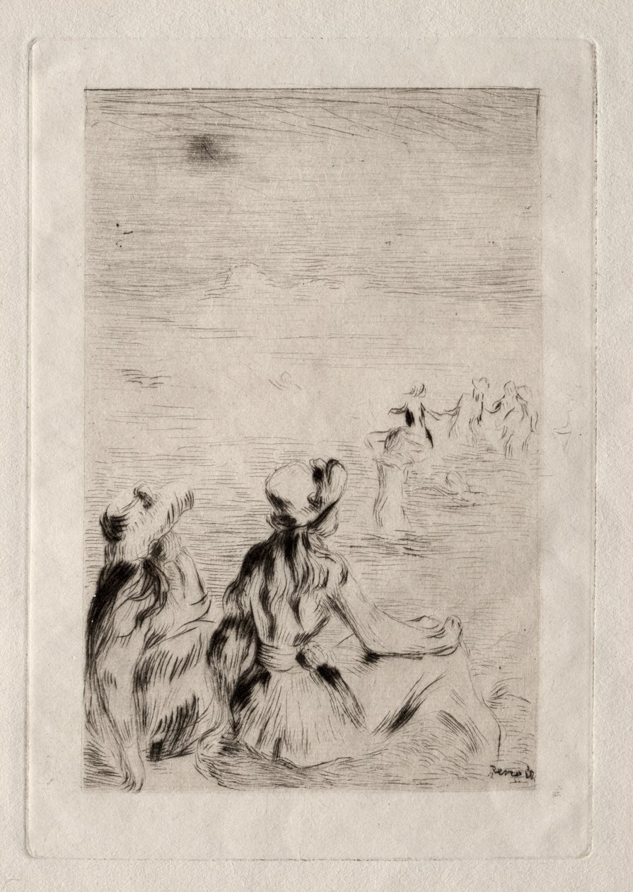 Berneval Sahilinde by Pierre Auguste Renoir