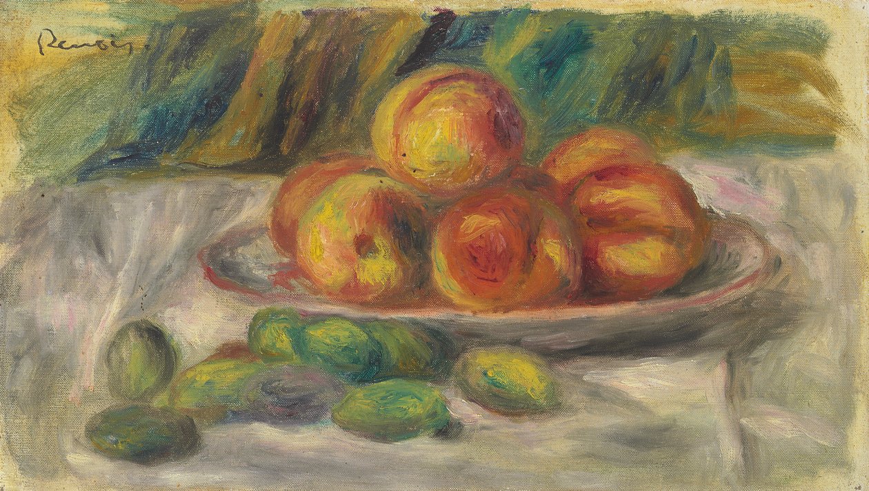 şeftali ve badem by Pierre Auguste Renoir
