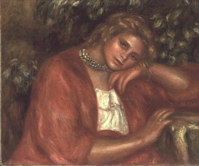 dalgın genç kadın by Pierre Auguste Renoir