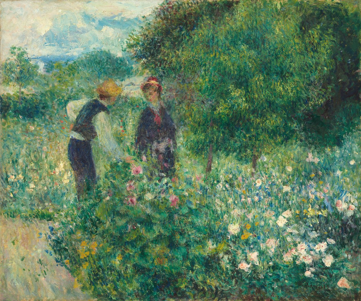 Çiçek Toplama, 1875. by Pierre Auguste Renoir