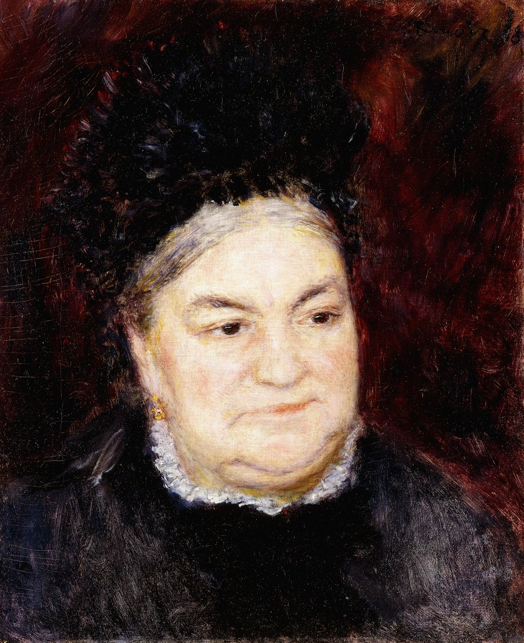 Yaşlı Kadın Portresi by Pierre Auguste Renoir