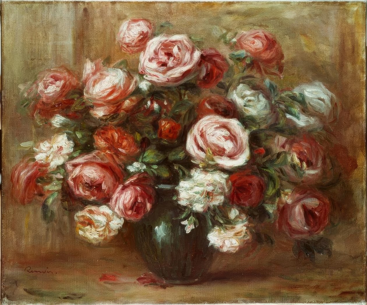 Gül natürmort by Pierre Auguste Renoir
