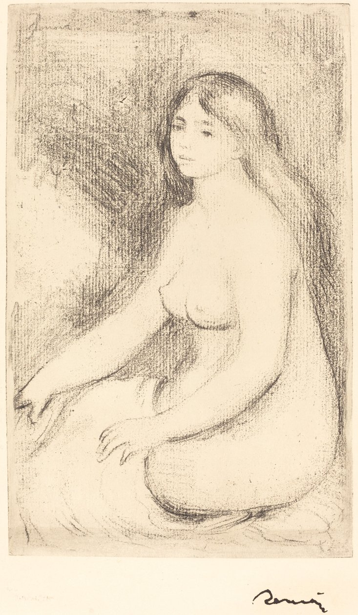 Oturan Bather Baigneuse assise, c. 1905. by Pierre Auguste Renoir