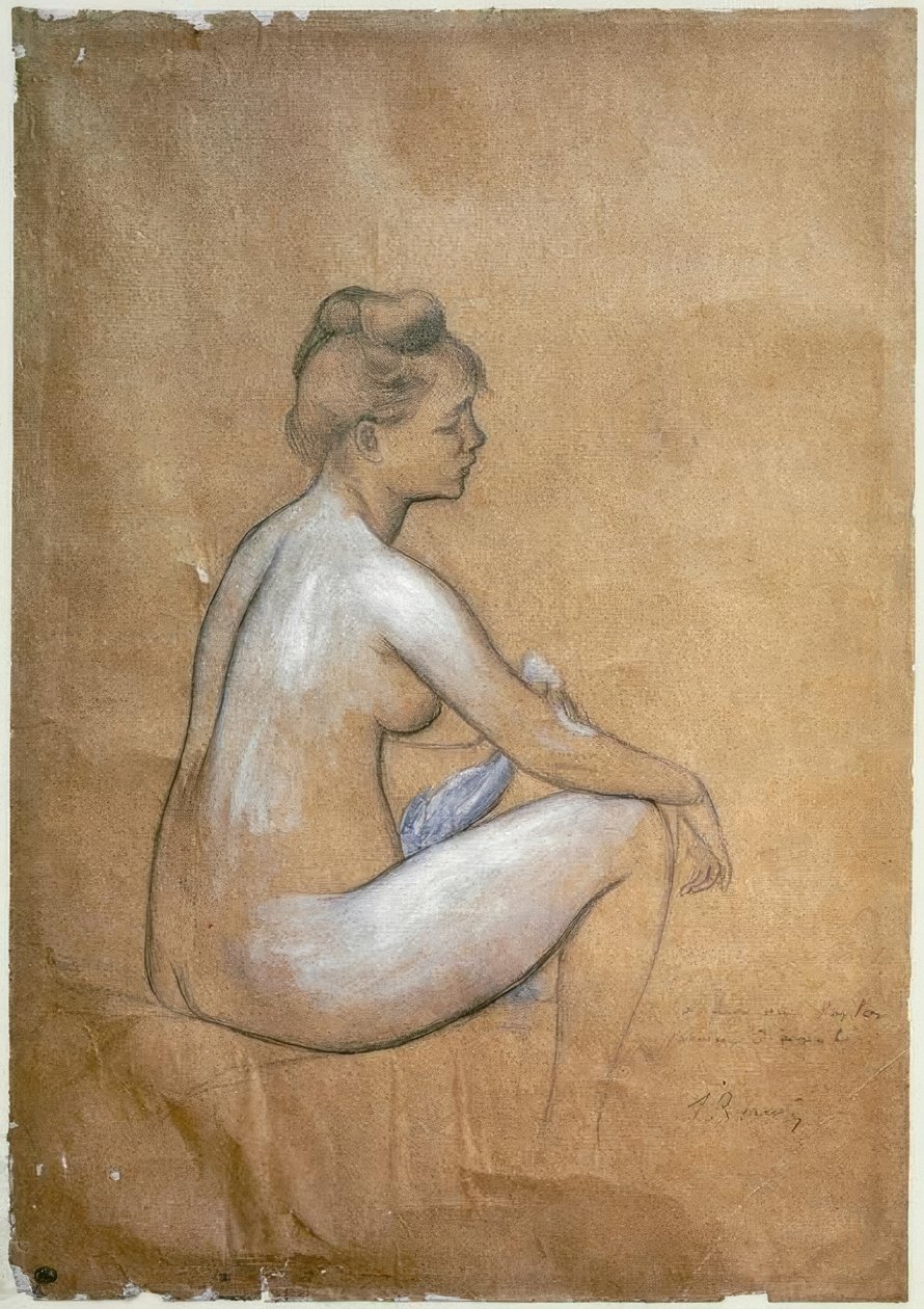 Oturan yüzücüler by Pierre Auguste Renoir
