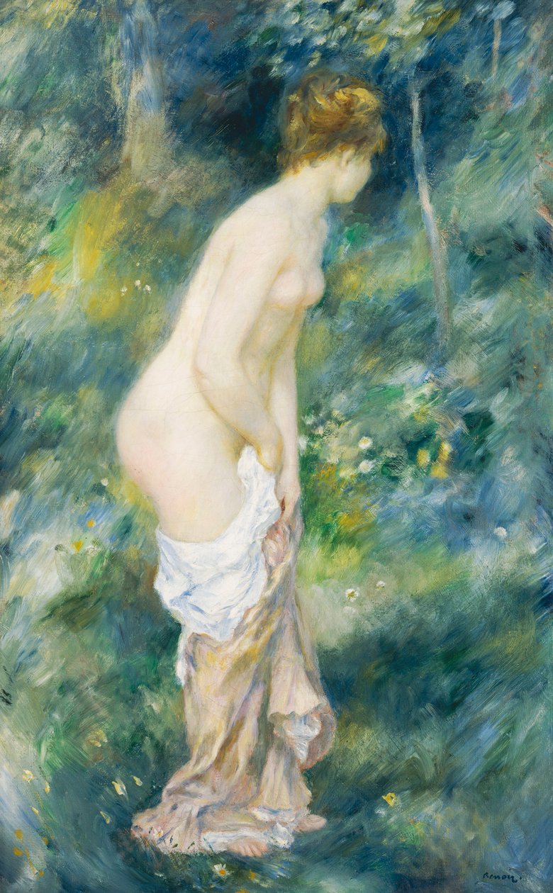 Ayakta Yıkanan Kişi, 1887 by Pierre Auguste Renoir