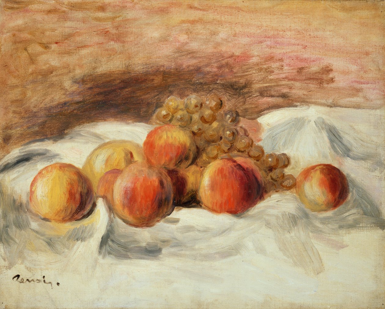 şeftali ile natürmort by Pierre Auguste Renoir
