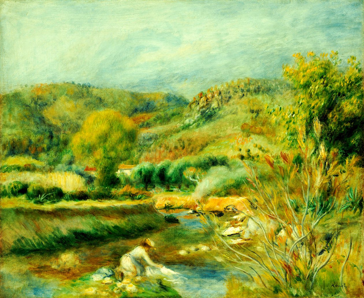 Çamaşırcı Kadın, c.1891 by Pierre Auguste Renoir