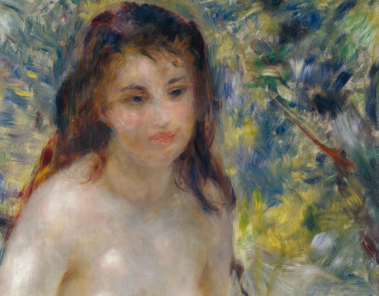 Kadının gövdesi güneşte by Pierre Auguste Renoir