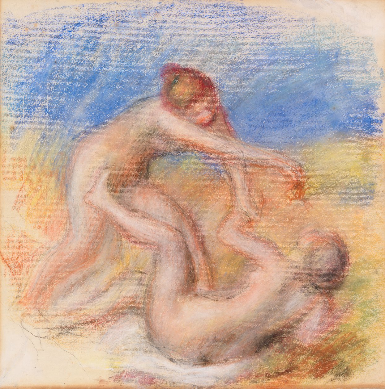 iki çıplak by Pierre Auguste Renoir
