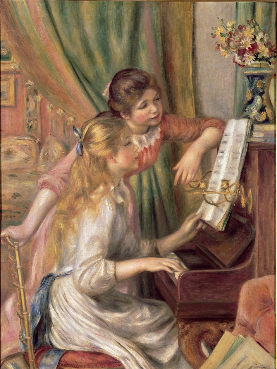 Piyanoda Genç Kızlar by Pierre Auguste Renoir