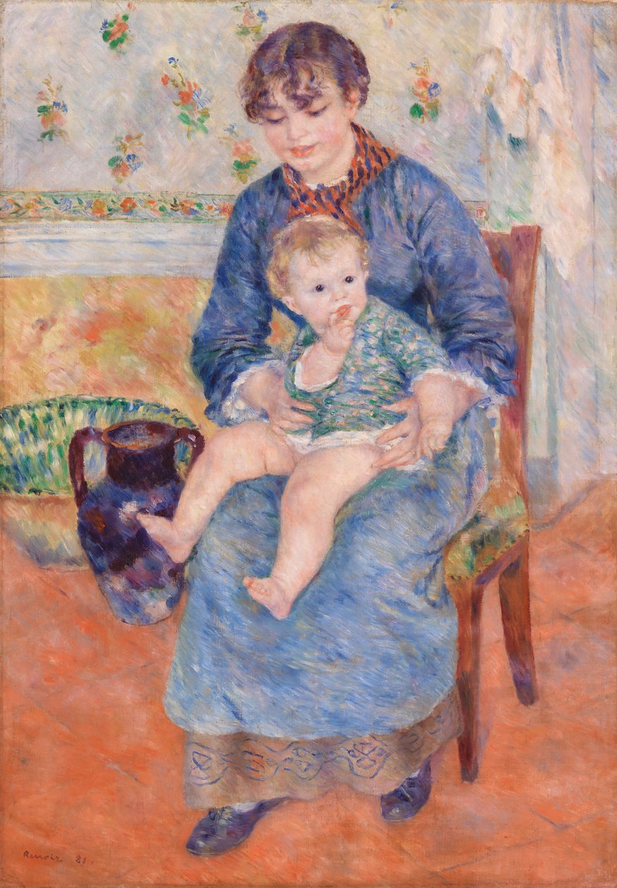 Genç anne by Pierre Auguste Renoir