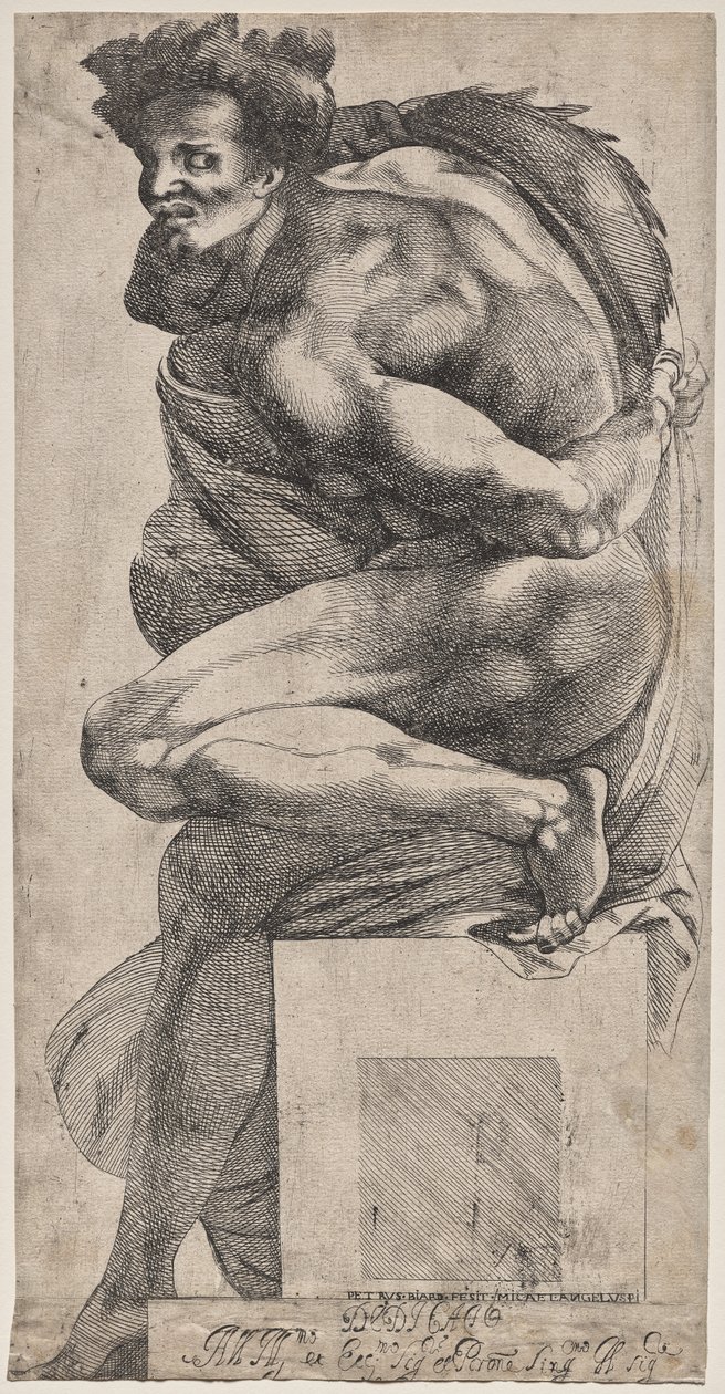 Ignudo (Michelangelo'dan sonra) by Pierre Biard the Younger