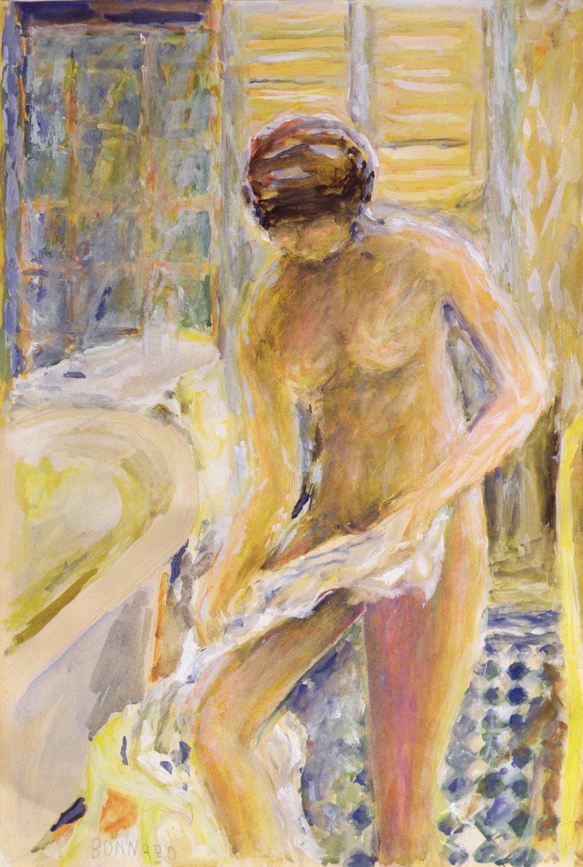 Banyodan Sonra, c.1933 (guaş) by Pierre Bonnard