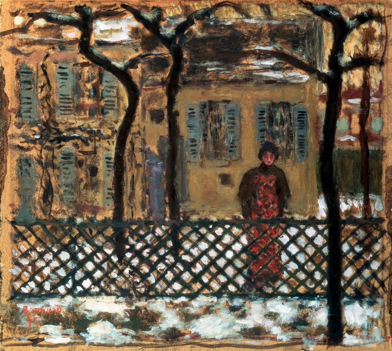 Çitin Arkası, 1895. by Pierre Bonnard