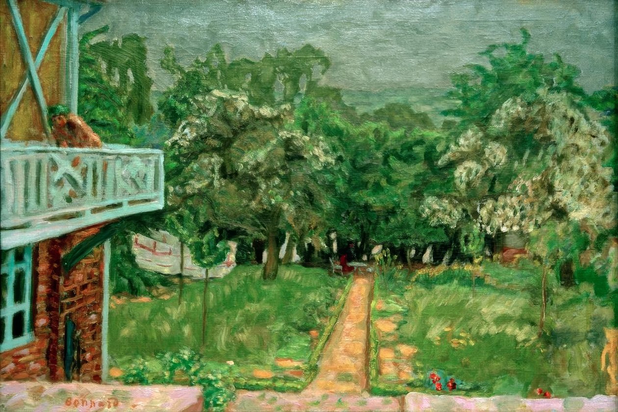 mavi balkon by Pierre Bonnard