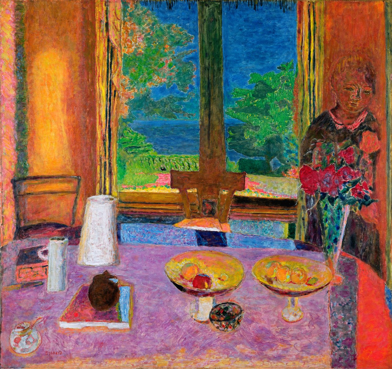 Bahçedeki Yemek Odası, 1934-35 by Pierre Bonnard