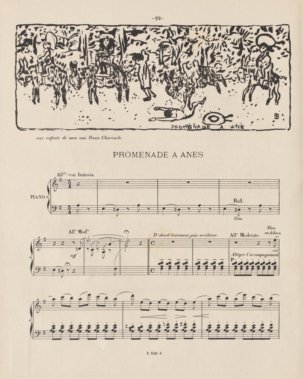 Eşek Gezisi, 1893. by Pierre Bonnard