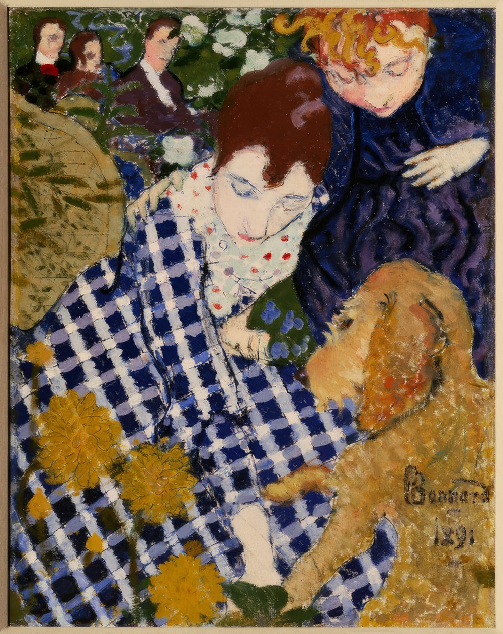 köpekli kadın by Pierre Bonnard