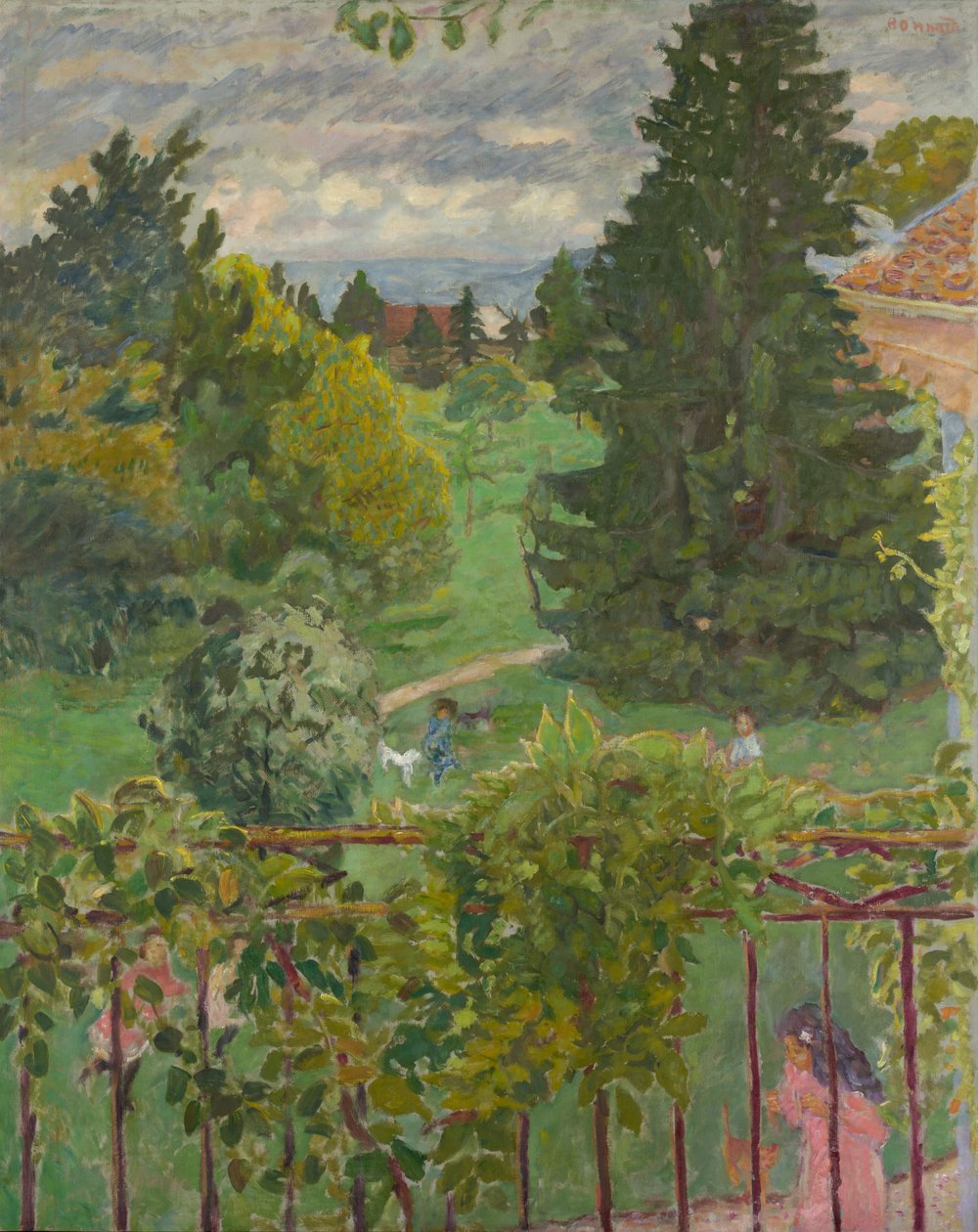 Balkondan by Pierre Bonnard