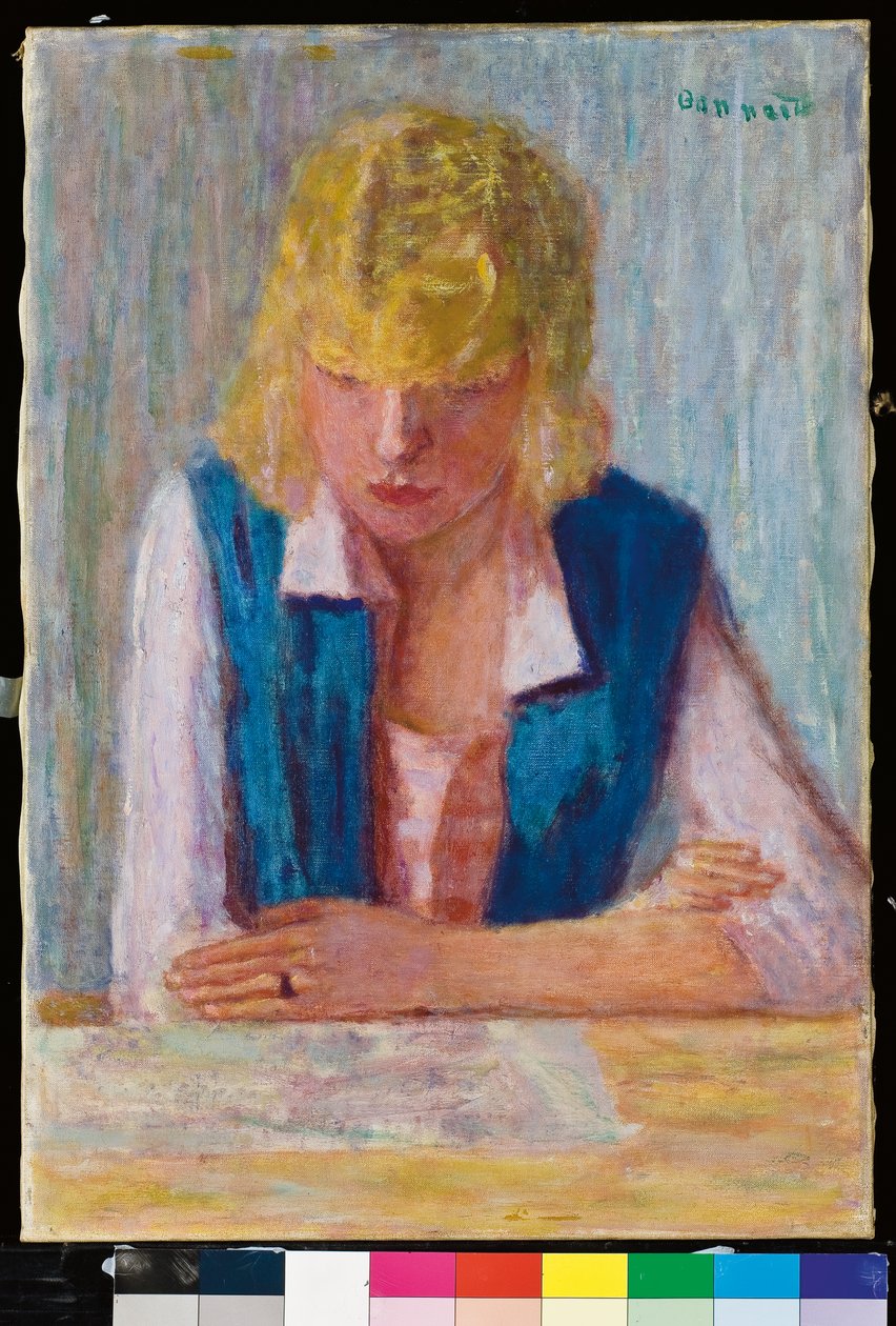 Mavi Yelekli Sarışın by Pierre Bonnard