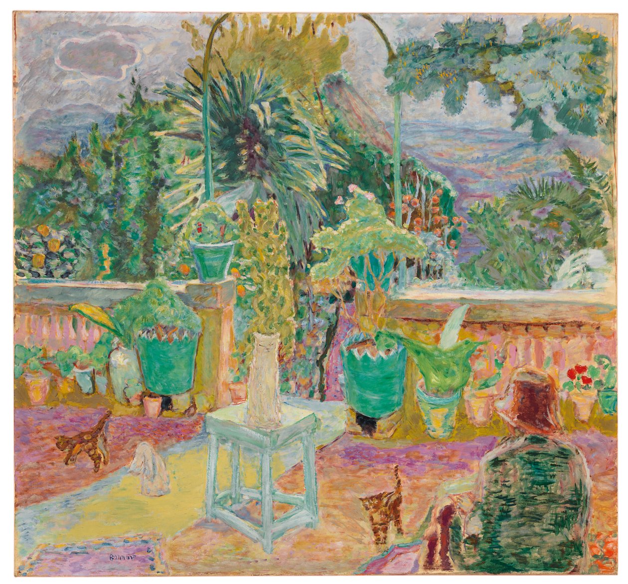 Grasse'deki Teras veya Teras by Pierre Bonnard