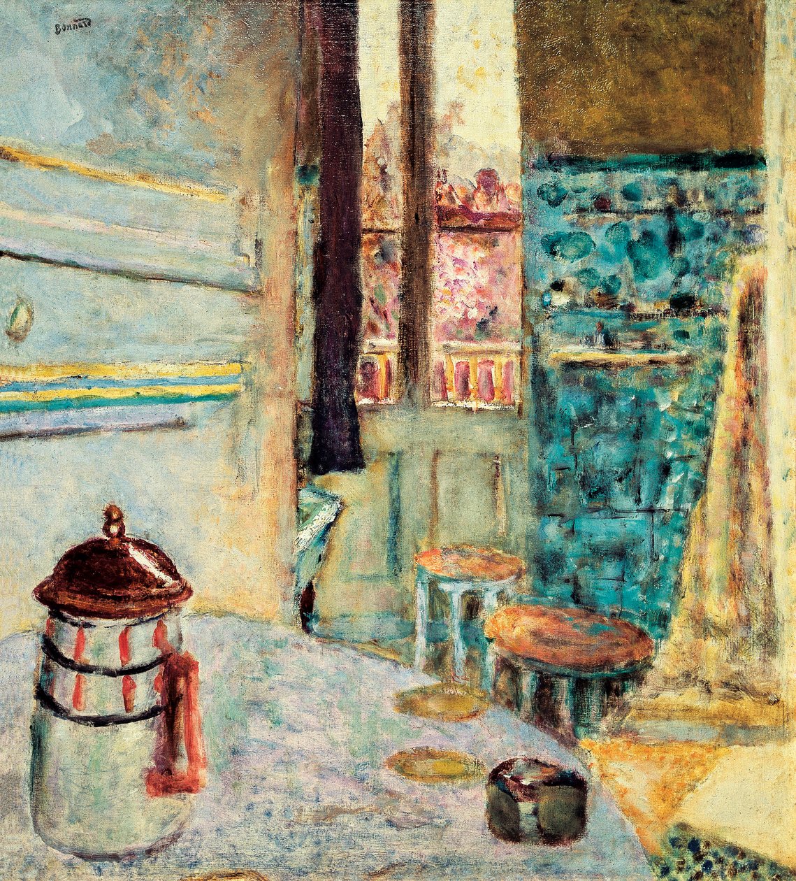 Kahve makinesinde, 1937 by Pierre Bonnard