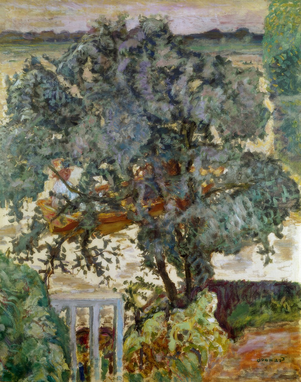 nehir kenarındaki ağaç by Pierre Bonnard