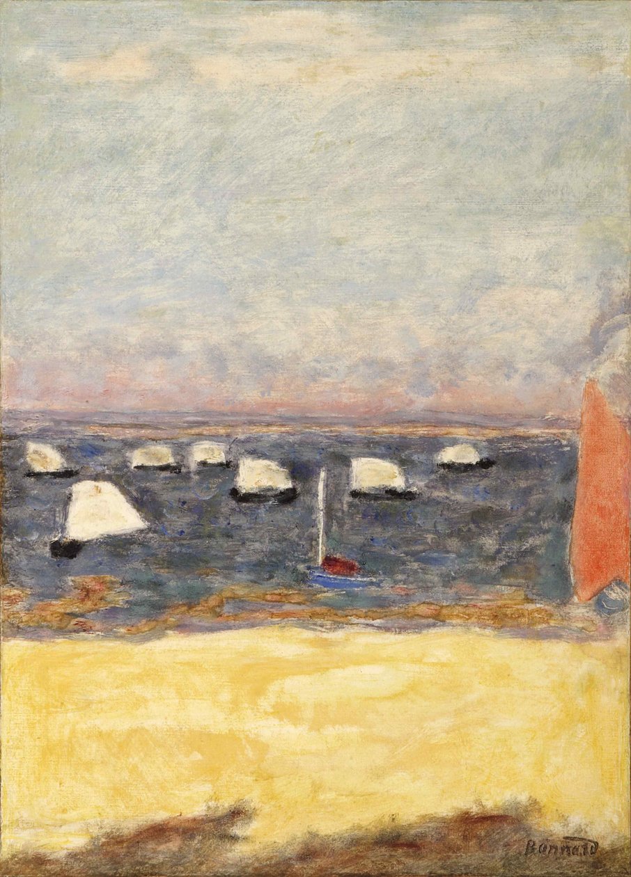 Les Voiliers, tekne yarışları, yaklaşık 1932. by Pierre Bonnard