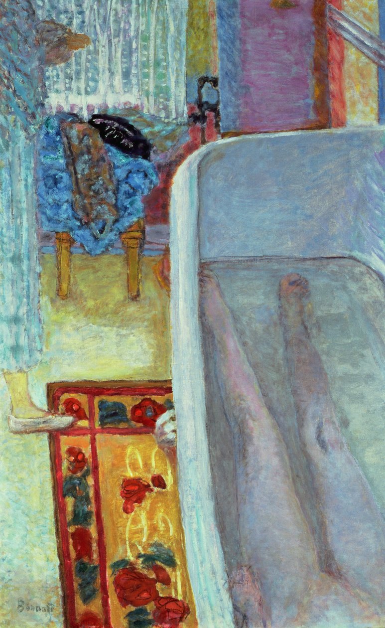 Banyoda Çıplak, 1925 by Pierre Bonnard