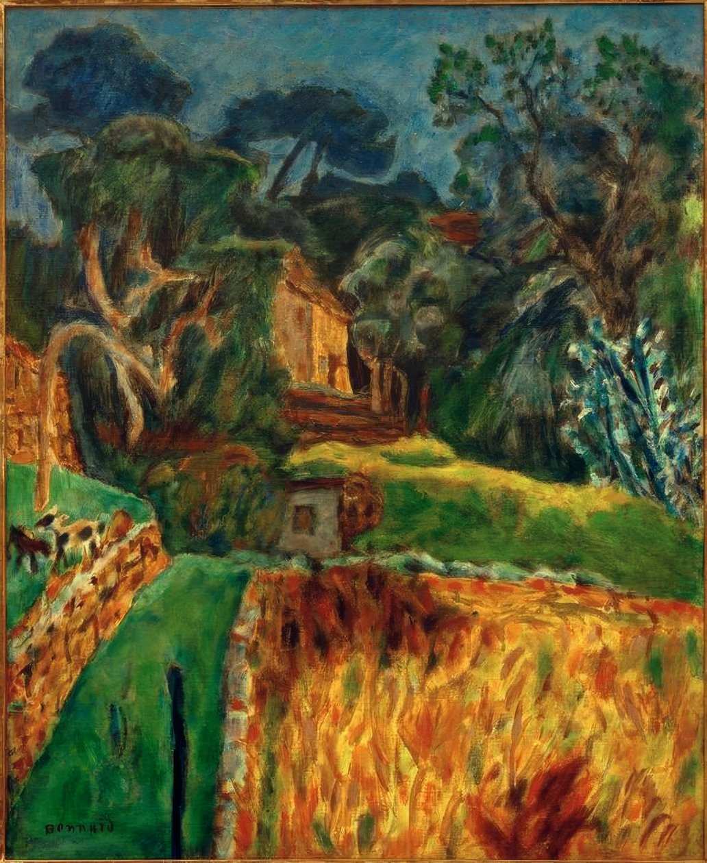 Güney manzarası (Keçi muhafazası) by Pierre Bonnard