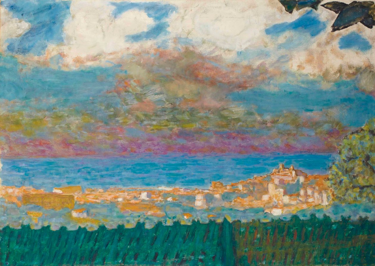 Cannes üzerinde fırtınalı gökyüzü by Pierre Bonnard