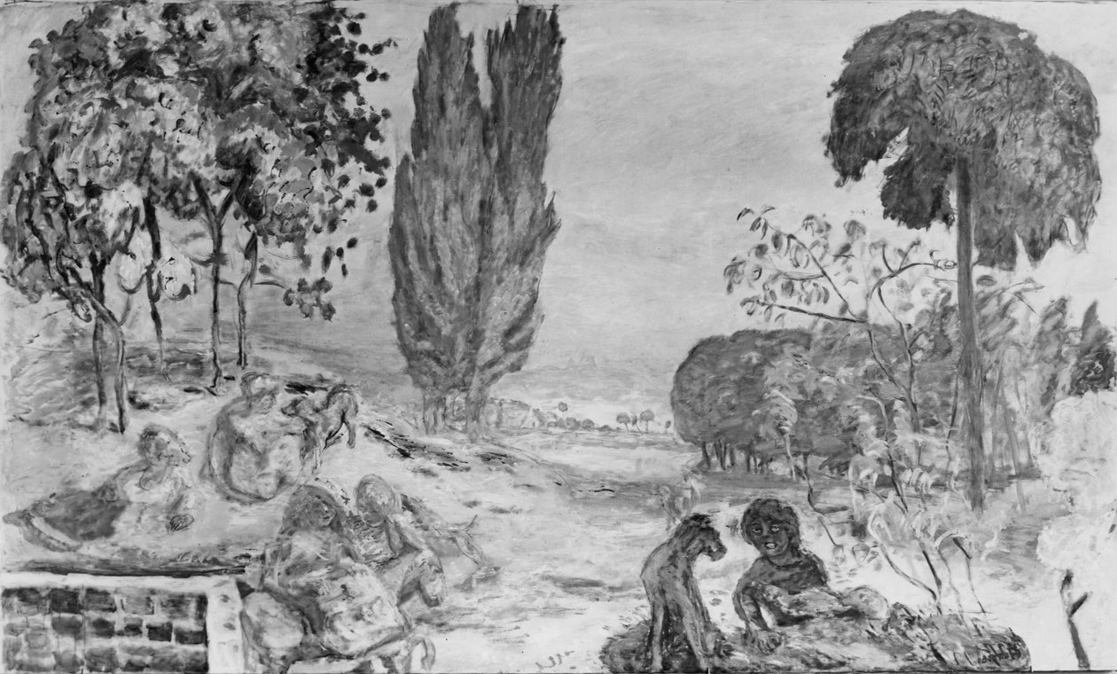 Yaz Akşamı (tuval üzerine yağlı boya) by Pierre Bonnard