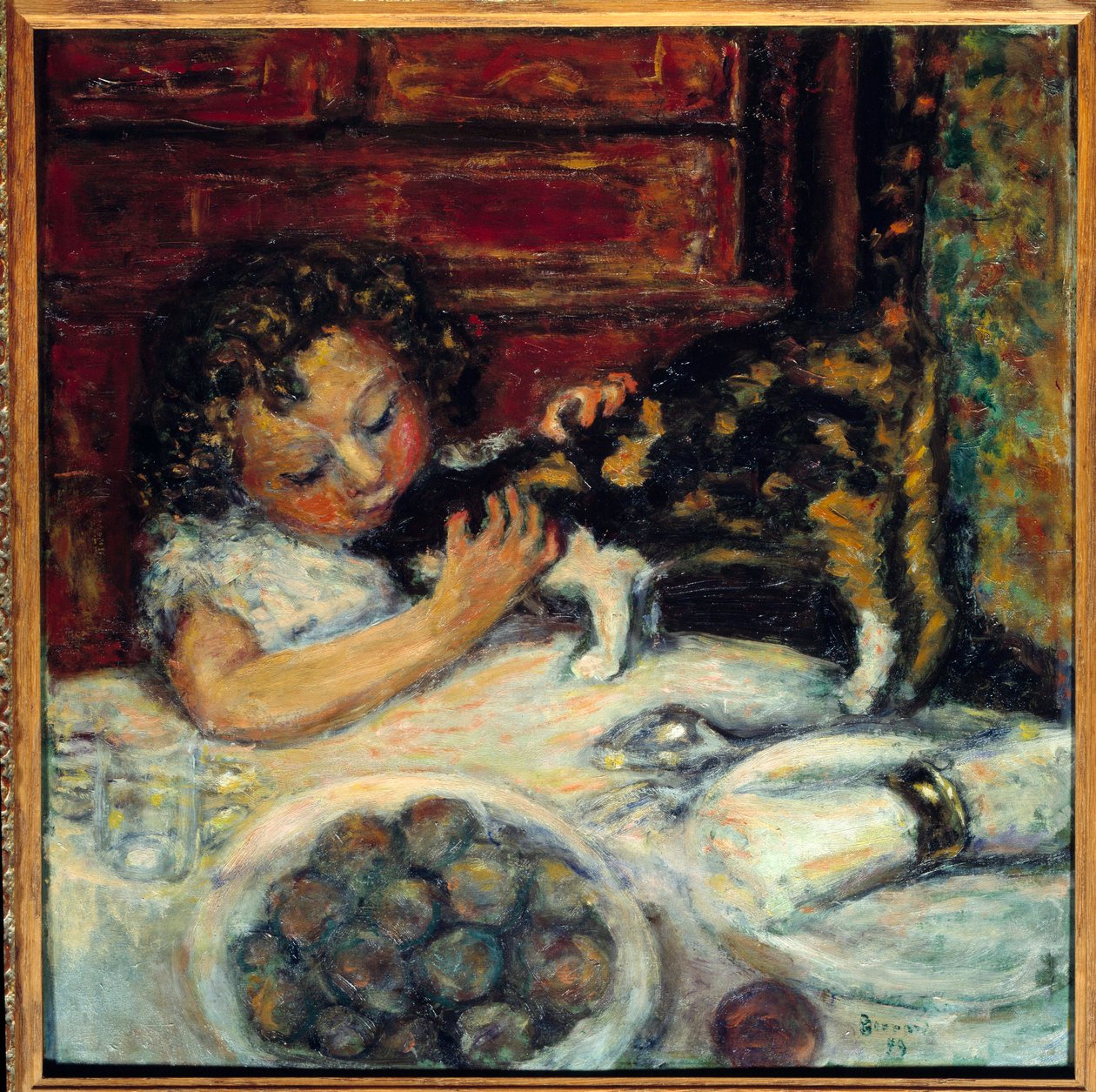 Kedili Küçük Kız by Pierre Bonnard
