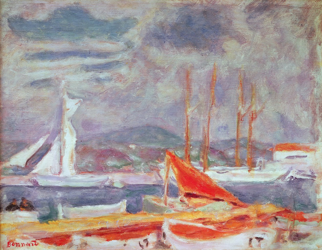 St. Tropez'deki Liman, c.1914 by Pierre Bonnard
