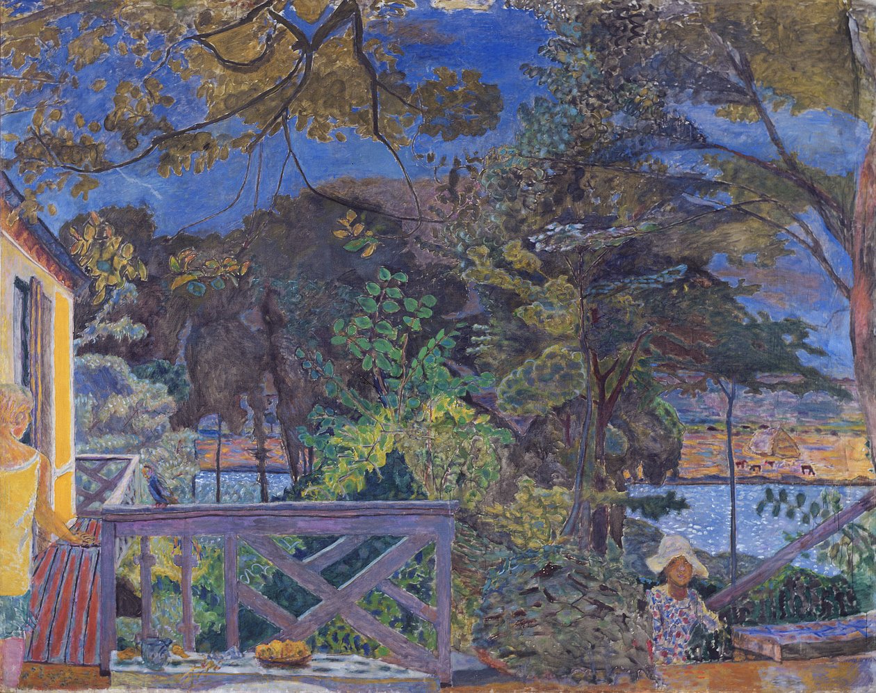 Vernon'daki Teras, 1928 by Pierre Bonnard