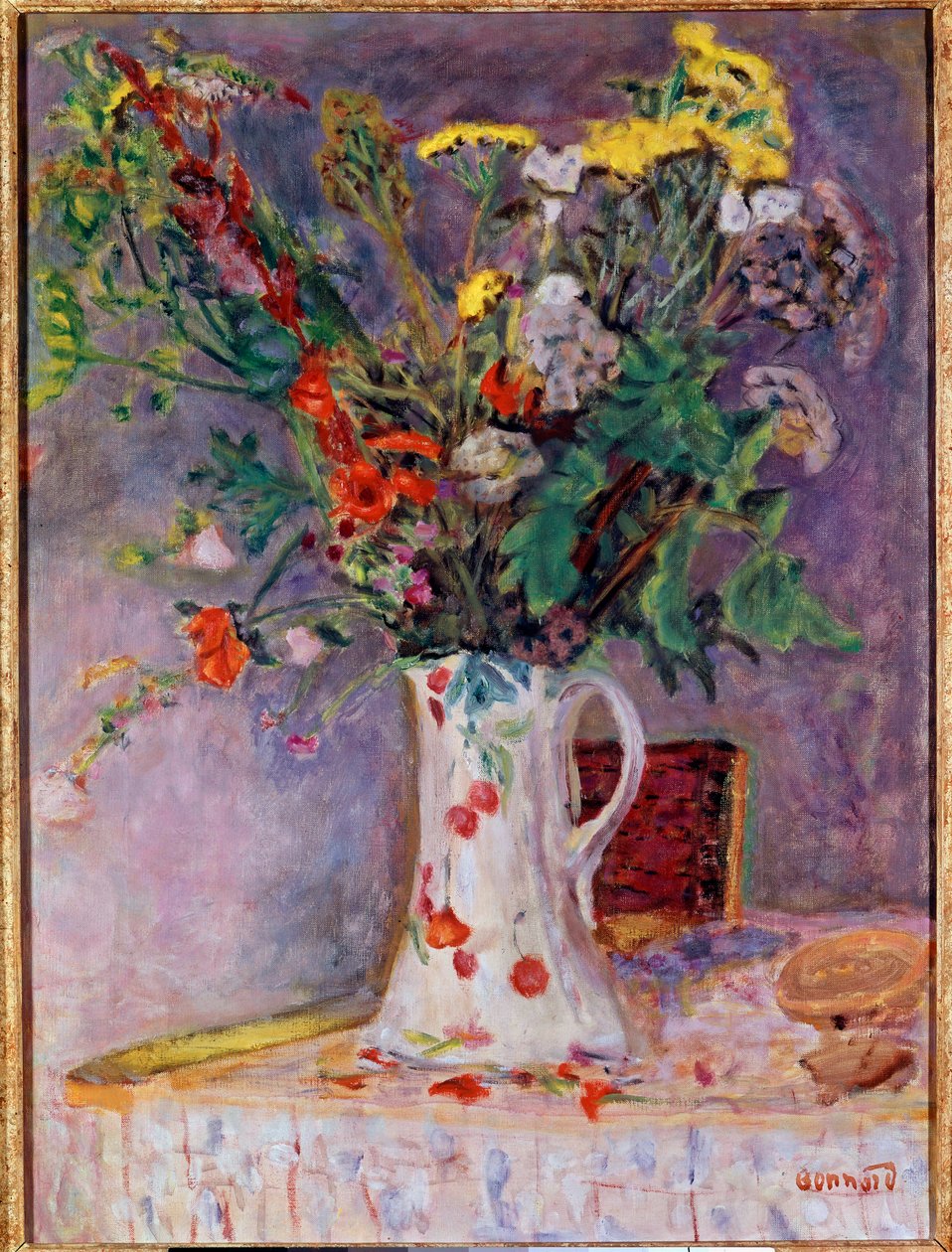 Çiçek vazosu by Pierre Bonnard