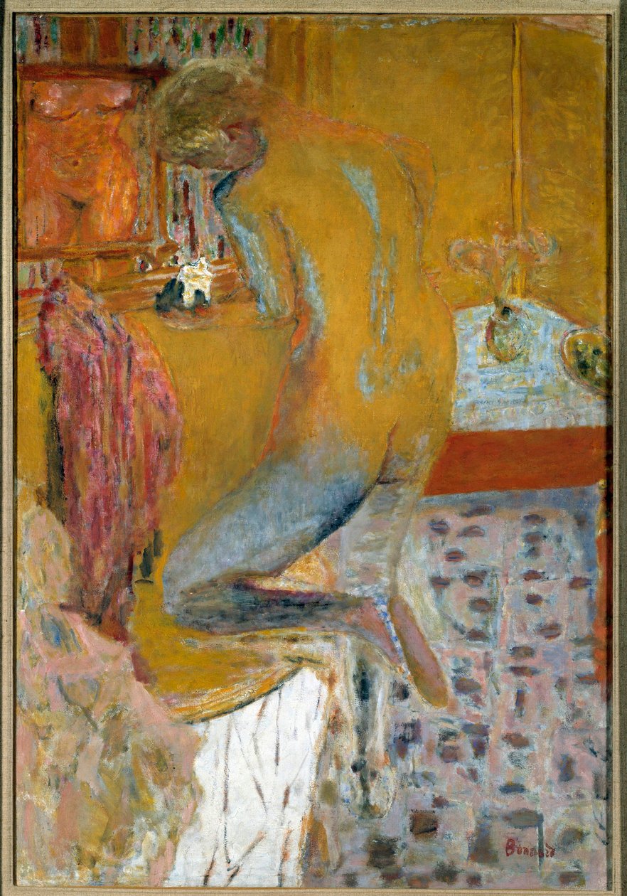 Kadının tuvaleti var by Pierre Bonnard