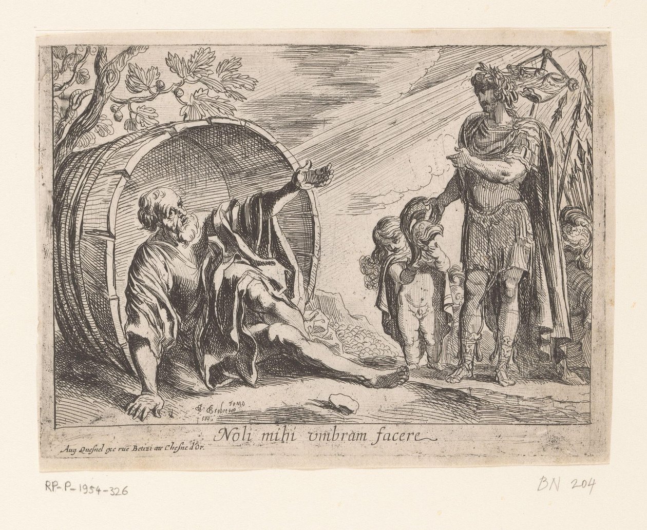 Büyük İskender ve Diogenes by Pierre Brebiette
