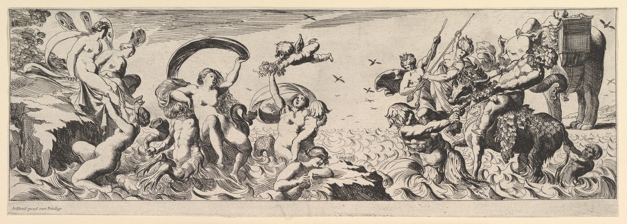 Bacchanal, 17. yüzyıl. by Pierre Brebiette