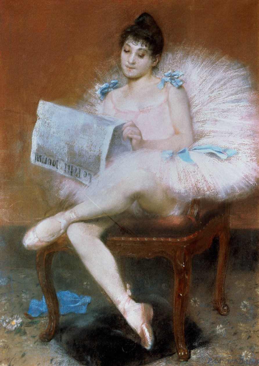 Oturan Bale Dansçısı, 1890. by Pierre Carrier Belleuse