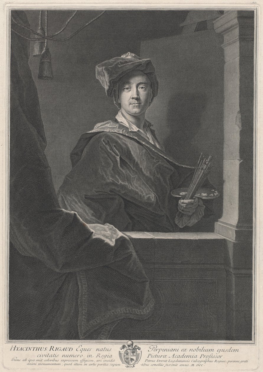 Sümbül Rigaud by Pierre Drevet, after Hyacinthe Rigaud