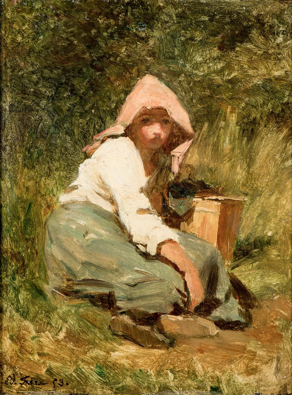 bir kız by Pierre Edouard Frere